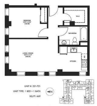 Unit image at Somerset Place Apartments, Chicago, 60640