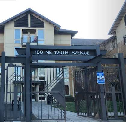 a house with a gate in front of it