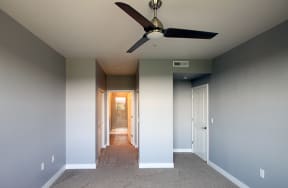 Reno Apartments for Rent-Park Place Spacious Bedroom with Ceiling Fan
