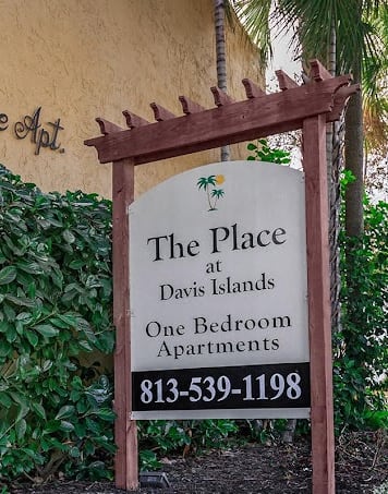 a sign for the place at darks islands