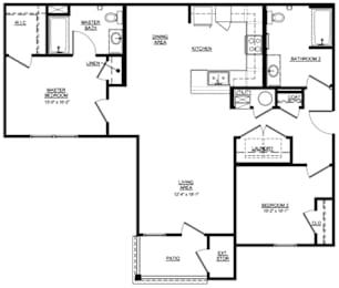  Floor Plan 2 Bedroom