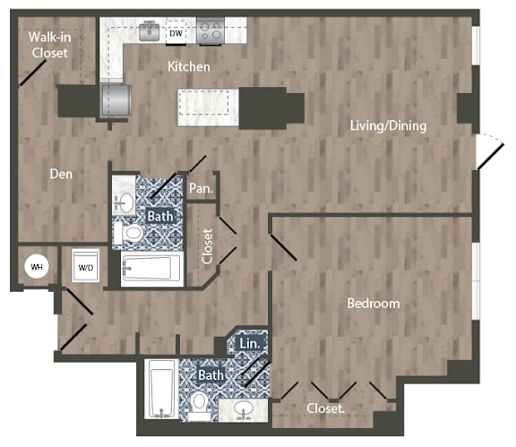 A27D  Floor Plan at Park Kennedy, Washington