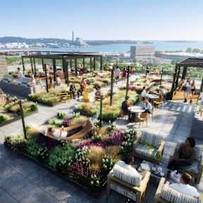 Rooftop Terrace at Twenty Fair Apartments, New Haven, CT, 06511