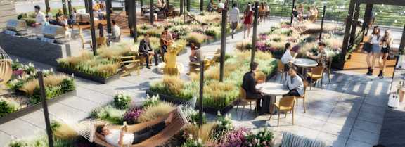 Rooftop Patio at Twenty Fair Apartments, New Haven, CT, 06511