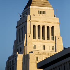 a view of the top of a building with a steeple at Mikado Little Tokyo, Los Angeles, CA 90012