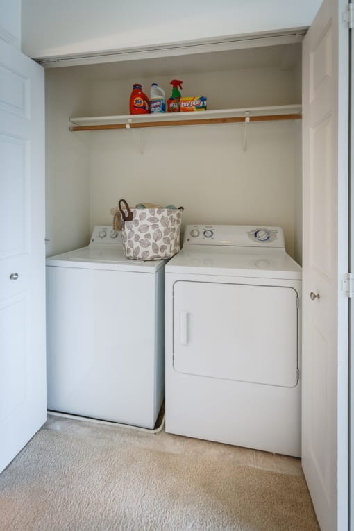 Our Apartments Full Size Washer and Dryer at Newport Heights Apartment in Tukwila Washington