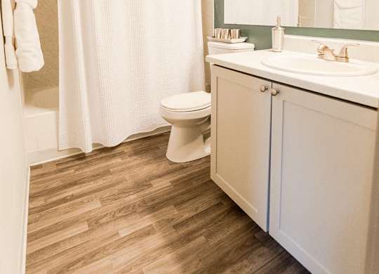 Bathroom at Aero Apartments, Tacoma