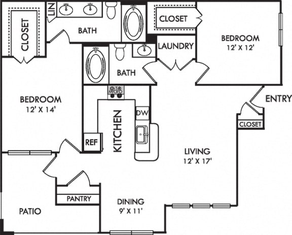 Floor Plans of Bexley at Springs Farm in Charlotte, NC