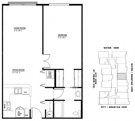 Floor Plan  The Metropolitan Apartments 107-407 Floor Plan