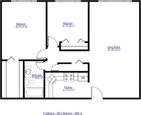 Renovated 2 bed 1 bath at Five High, West Hartford, Connecticut