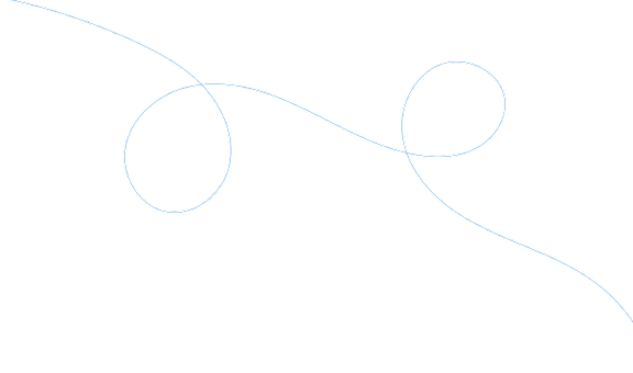 Two circles connected by a line on a black background.