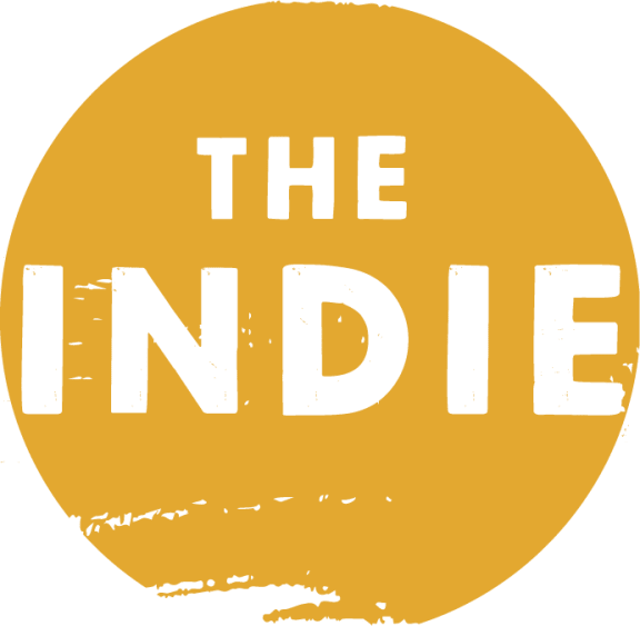 A yellow circle with the text