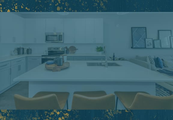 a rendering of a kitchen with a white table and chairs