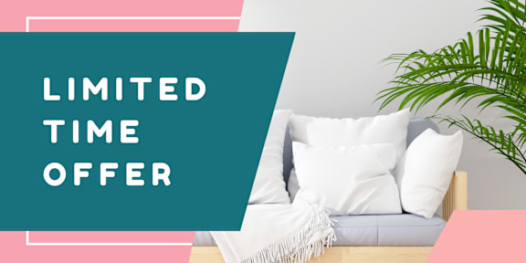 A promotional image for an apartment with a limited time offer.