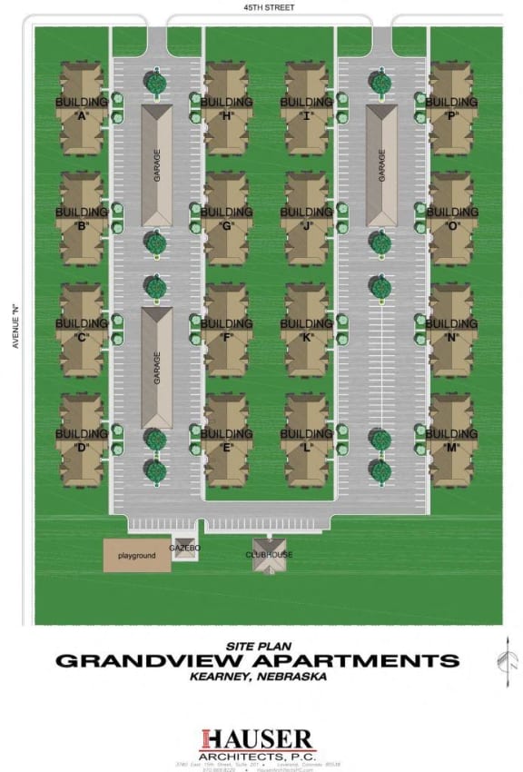 a site plan showing the layout of a parking lot