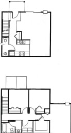  Floor Plan 3 bedroom 2 bath