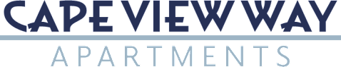 The image is a logo for Cape View Way Apartments.