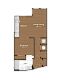 One Bedroom Apartment located in Capitol Hill East