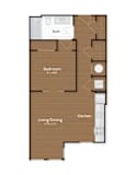 One Bedroom Apartment located in Capitol Hill East