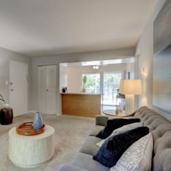 Living Room With Kitchen at Oaks at Oxon Hill, Maryland