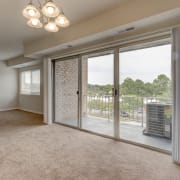 Living room area decor at Andrews Ridge Apartments, Suitland, MD