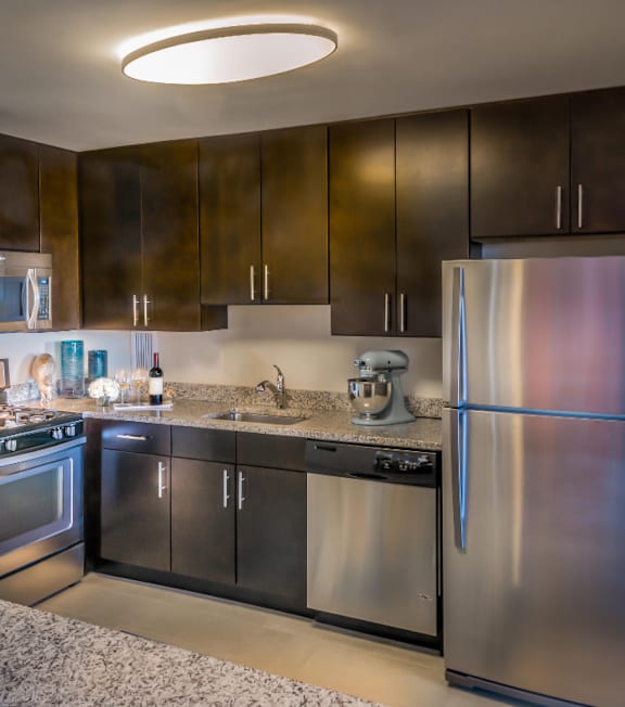 Crystal House Apartments in Arlington, Virginia Model Kitchen