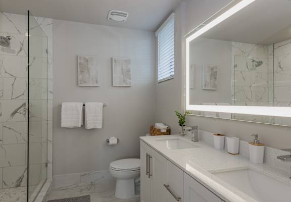White Bathroom at Portofino Vineyards, Fort Myers, 33967