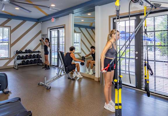 Woman working out in gym at Portofino Cove, Fort Myers, 33916