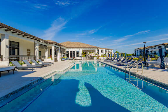 Resort style pool at Portofino Vineyards, Fort Myers, Florida