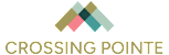 A black background with the words "CROSSING POINTE" in gold.