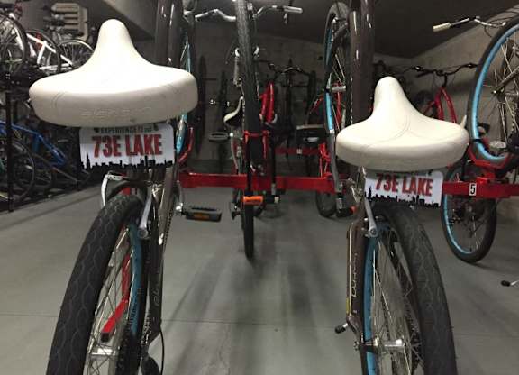 Bikes at 73 East Lake, Chicago