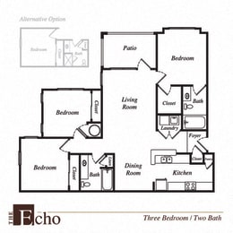 Echo floor plan at Pavilion Village, Charlotte