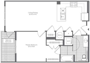 1BR 1 BA