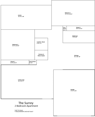 Floor Plan  Two Bedroom
