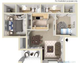 The Venetian - Renovated Floor Plan at Bella Terra Apartments, Henderson, NV, 89012