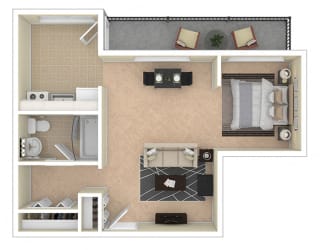 2112 New Hampshire Ave Apts Ex Studio floor plan