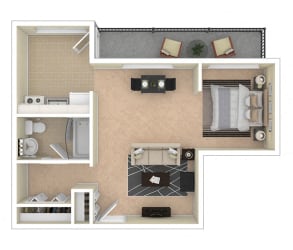 2112 New Hampshire Ave Apts Ex Studio floor plan