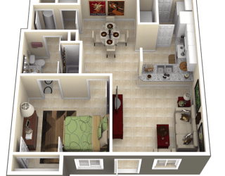 1 bedroom 1 bathroom hollywood, fl apartment