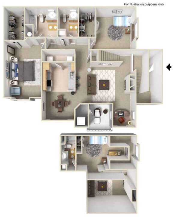 Floor Plan  3 bedroom apartment floor plan