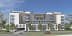 a rendering of an apartment building from the street with cars