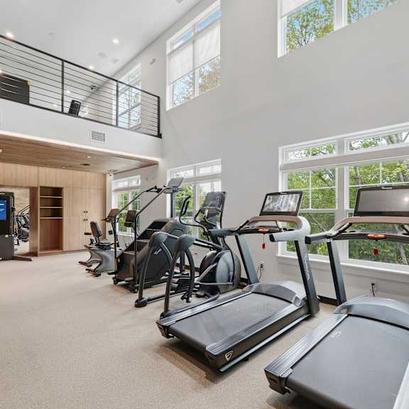 Fitness Room at Mosaic Livingston Apartments, New Jersey, 07039
