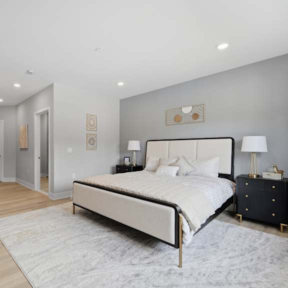 Master Bedroom at Mosaic Livingston Apartments, Livingston, New Jersey