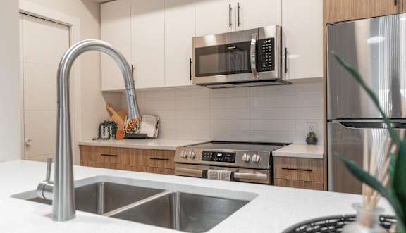 Sink With Faucet at Vista Apartments at Edgemont, Alberta, T6M 1J4