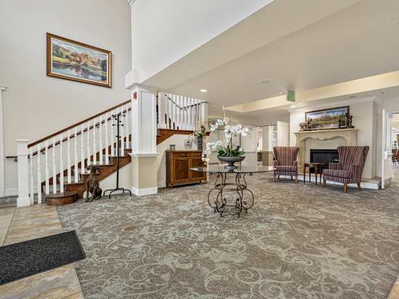 Spacious Lobby at Lakeview Senior Living, Lakewood, CO