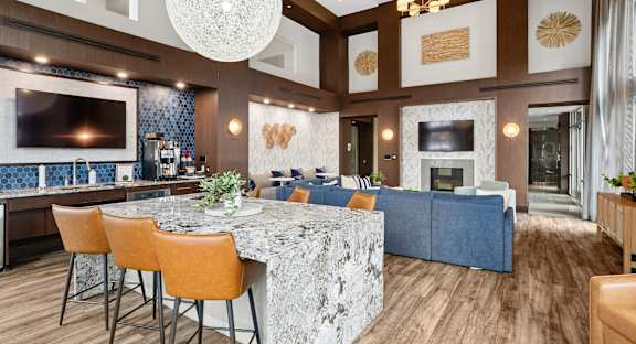 Lobby with Leasing Desks