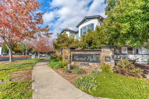 exterior view sign in front of a house