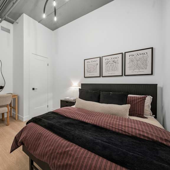 Bright Bedroom at Richmond Square, London, Ontario