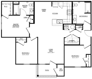 Floor Plan 3 Bedroom