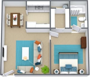 one bedroom floor plan