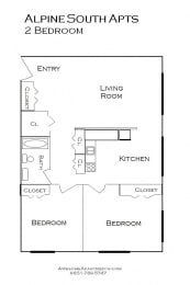 Alpine Apartments Floor plan, Forest Lake, Minnesota